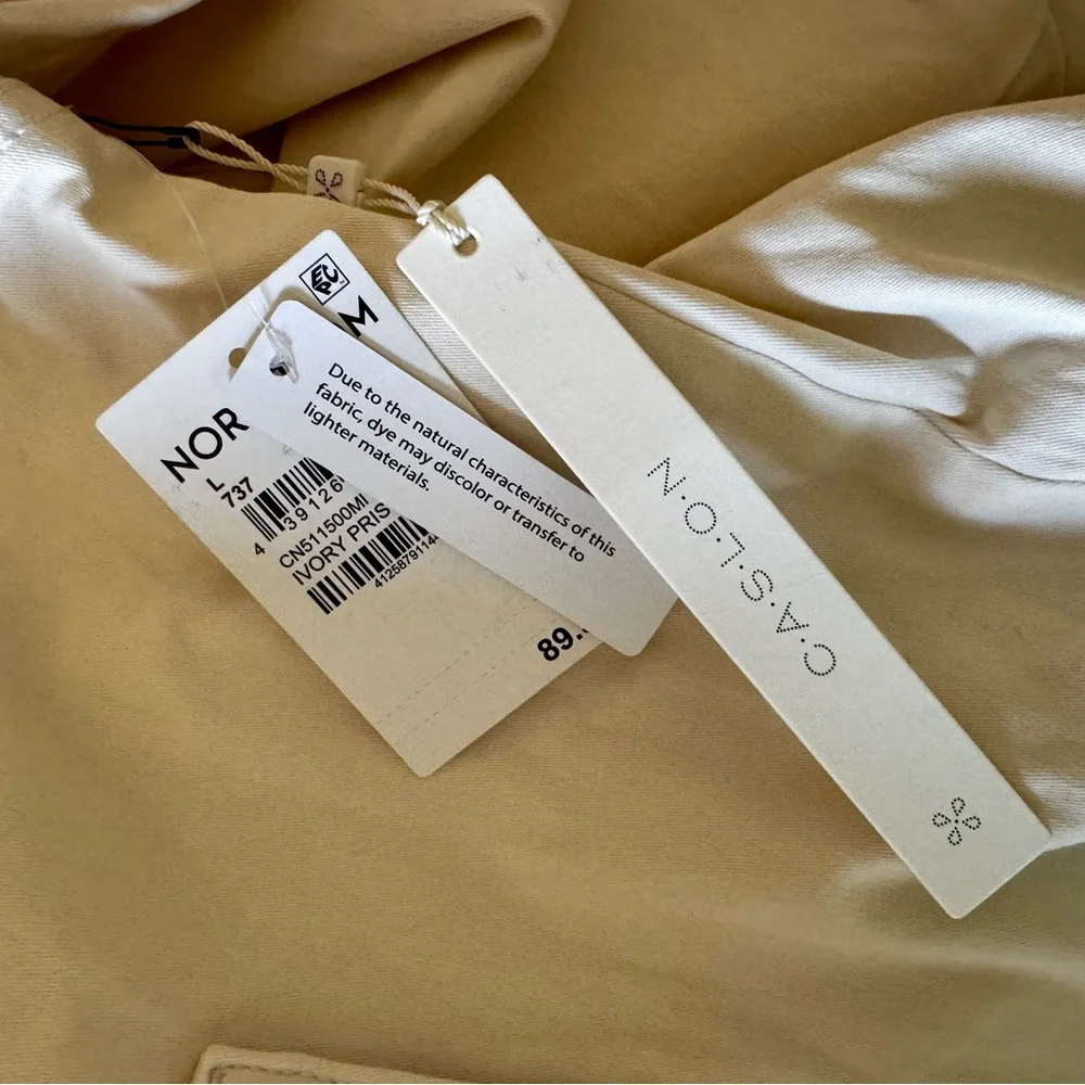 Women's Cream Button-Front Jacket - Picture 13 of 15